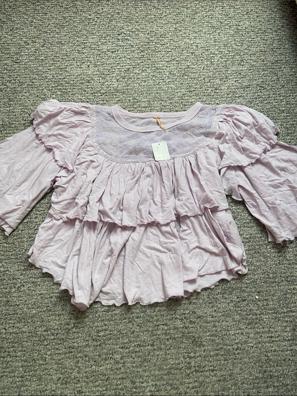 Free People Rose Party Tee NWT!